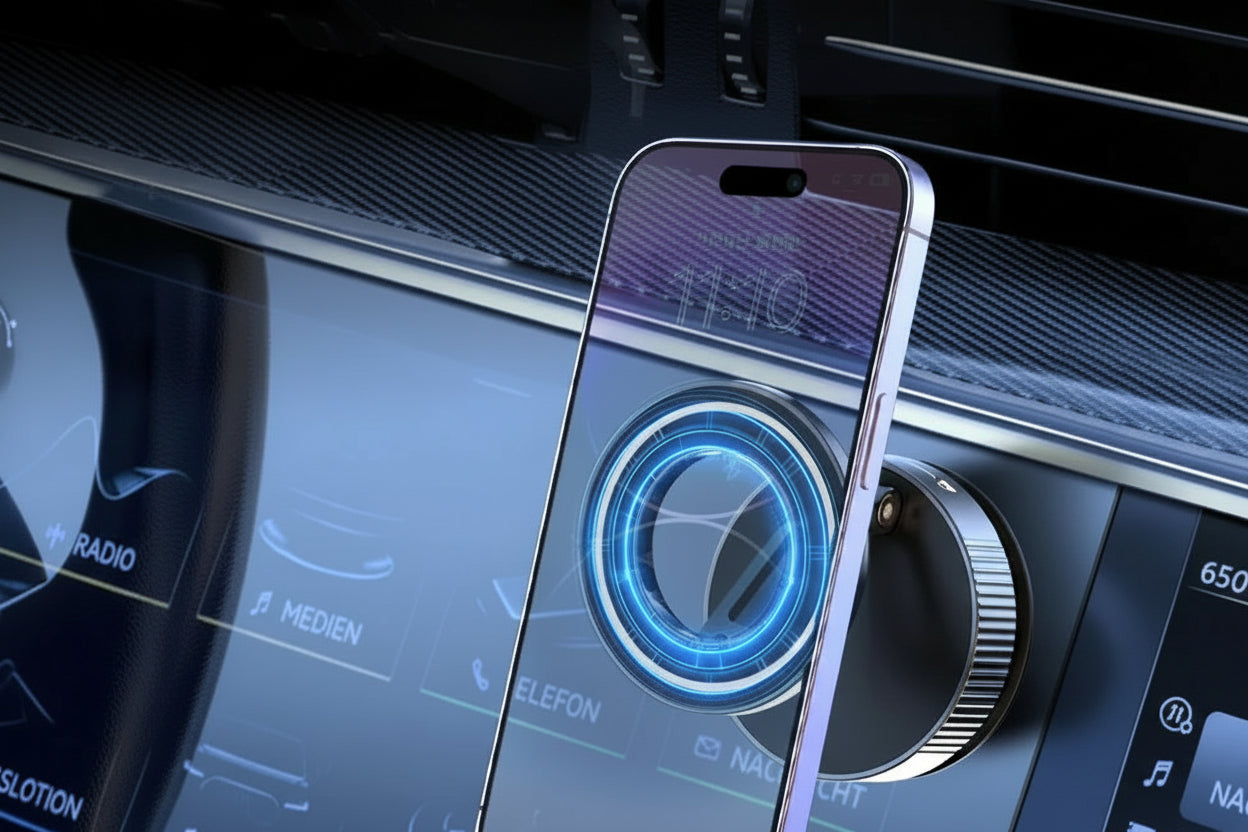 360° Magnetic Car Phone Holder – Secure Suction Mount for Hands-Free Driving