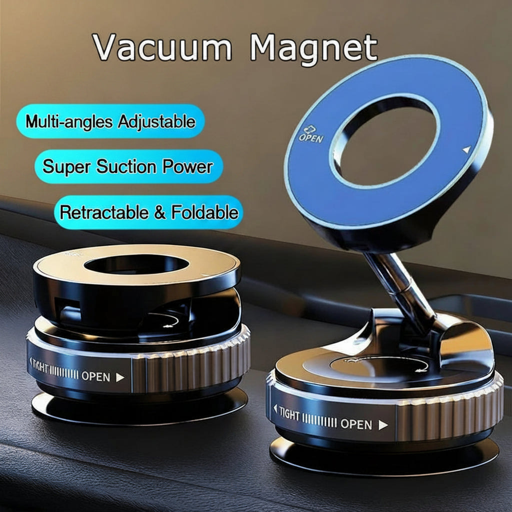 360° Magnetic Car Phone Holder – Secure Suction Mount for Hands-Free Driving