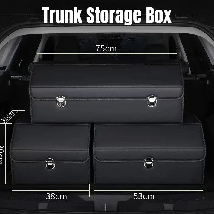 Luxury Foldable Car Boot Organiser | Multi-Compartment Trunk Storage