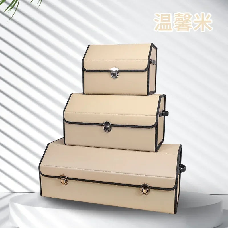Luxury Foldable Car Boot Organiser | Multi-Compartment Trunk Storage