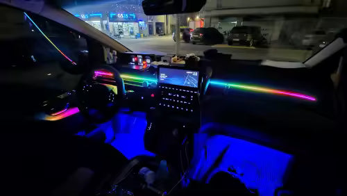 Ambient Interior Lighting Kit (App Controlled) – Fits MG4 & Most Cars