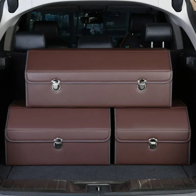 Luxury Foldable Car Boot Organiser | Multi-Compartment Trunk Storage