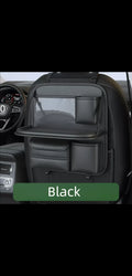 Folding Car Seat Back Organiser with Tray Table | Rear Seat Storage Bag