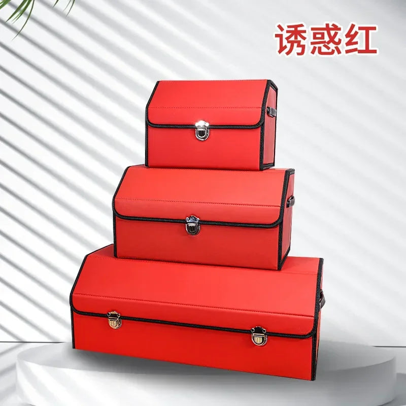 Luxury Foldable Car Boot Organiser | Multi-Compartment Trunk Storage