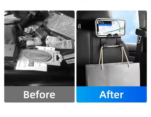 2-in-1 Rear Seat Hook & Phone Holder | MG Car Accessory