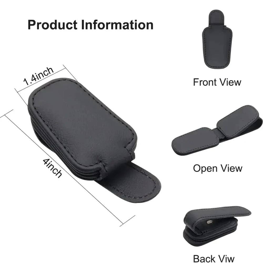 Premium Magnetic Glasses Holder for Car Visor